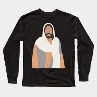 jesus minimalist color block Long Sleeve T-Shirt